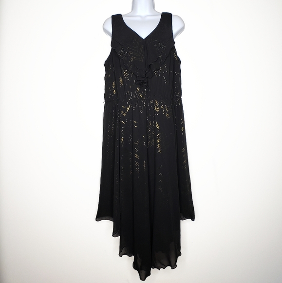 Rabbit Rabbit Rabbit Dresses & Skirts - Rabbit Rabbit Rabbit Designs Gold and Black Dress